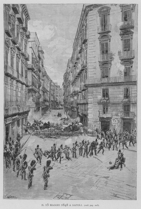 15 Mei 1848 in Napels door Edouardo Matania