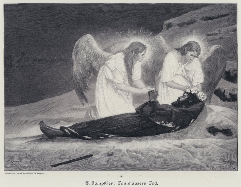 De dood van Tannhauser door Eduard Kaempffer