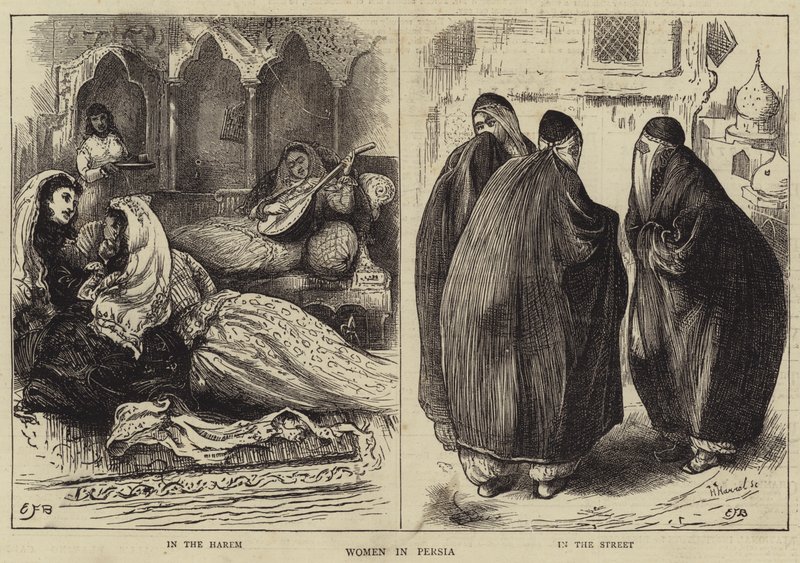 Vrouwen in Perzië door Edward Frederick Brewtnall