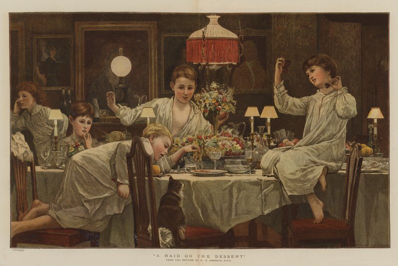 Een aanval op het dessert door Edward Killingworth Johnson