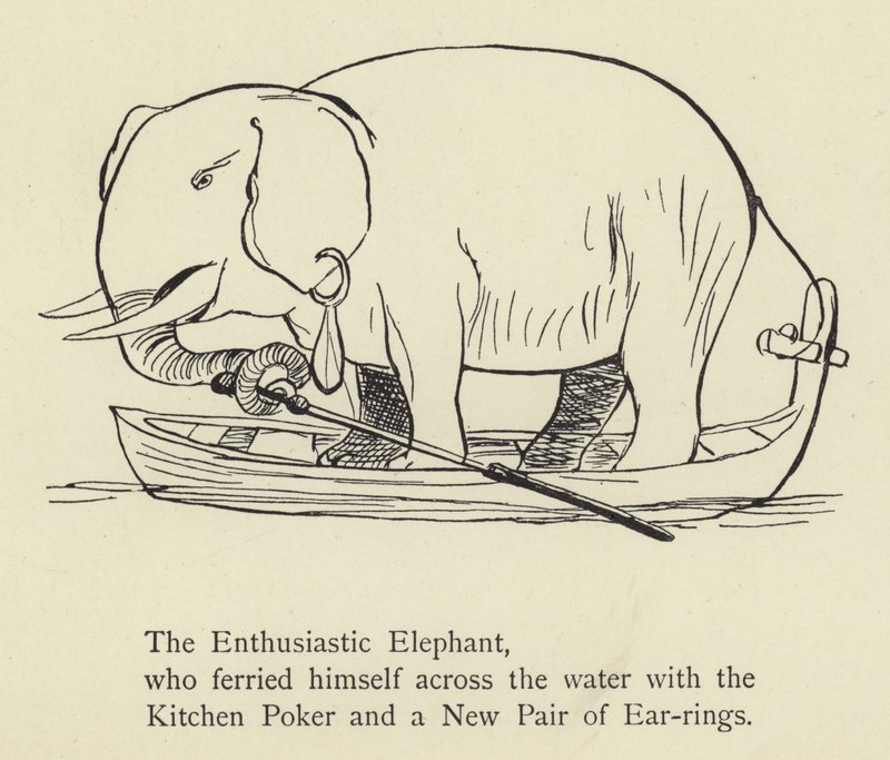 De Enthousiaste Olifant door Edward Lear