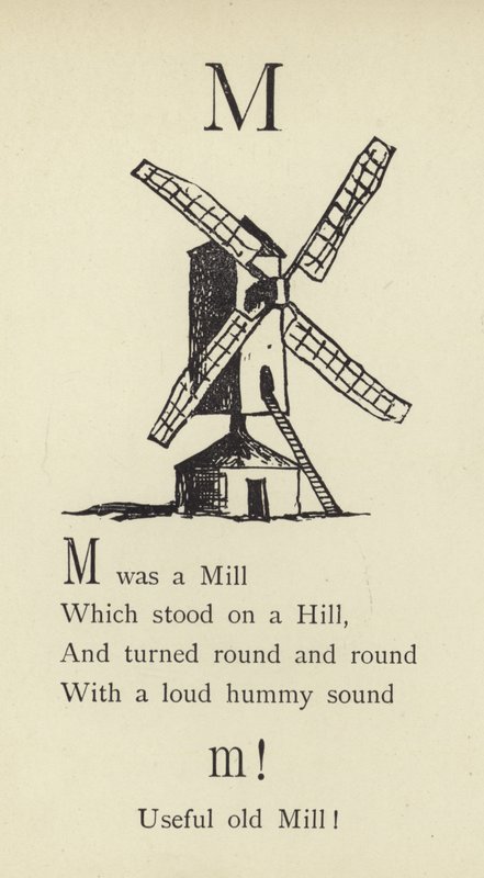 De letter M door Edward Lear