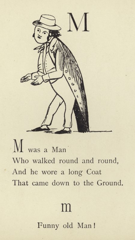 De letter M door Edward Lear