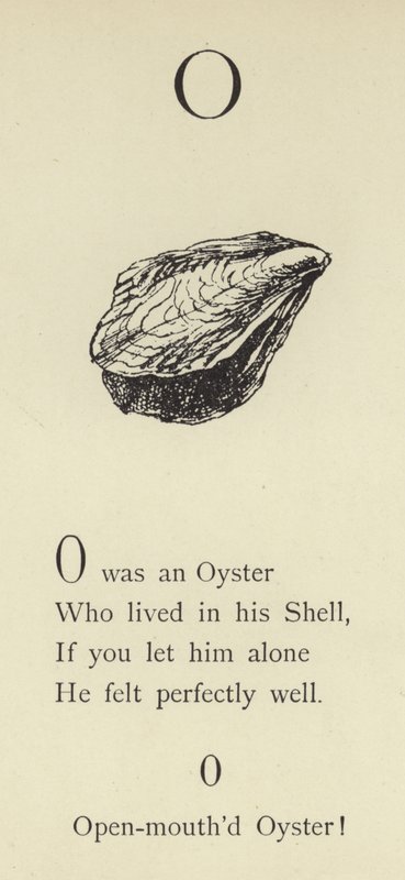 De letter O door Edward Lear