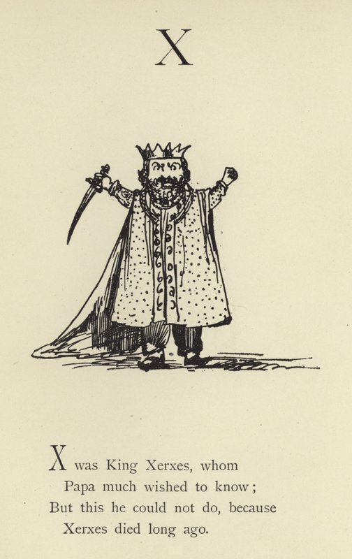 De letter X door Edward Lear