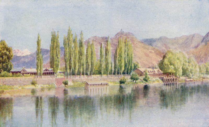 De Residentie en Club, Srinagar door Edward Mary Joseph Molyneux