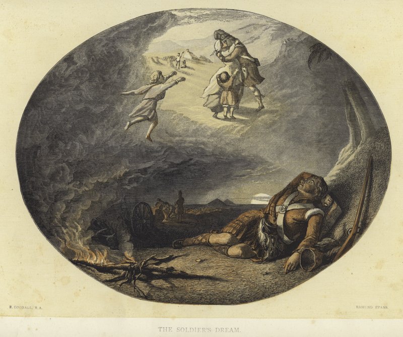 De droom van de soldaat door Edward Angelo Goodall