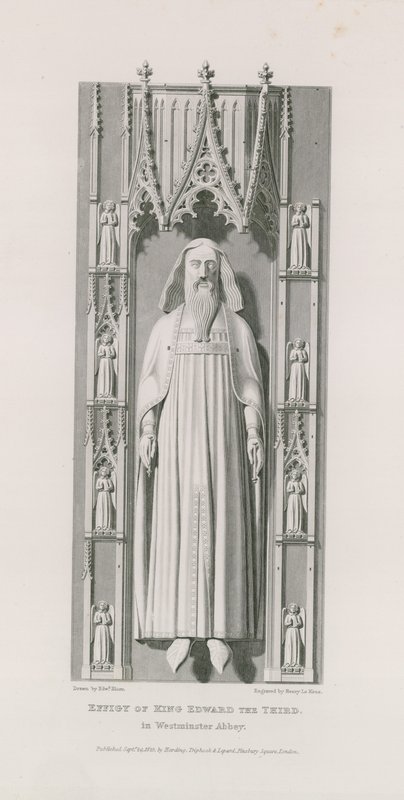 Beeld van Koning Edward de Derde door Edward Blore