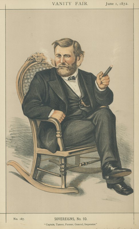 Generaal Ulysses S Grant door Edward Frederick Brewtnall