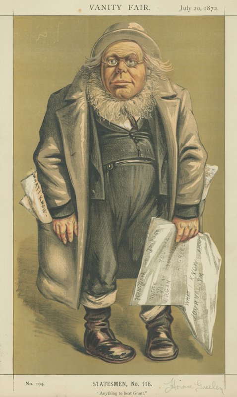 Mr Horace Greeley door Edward Frederick Brewtnall