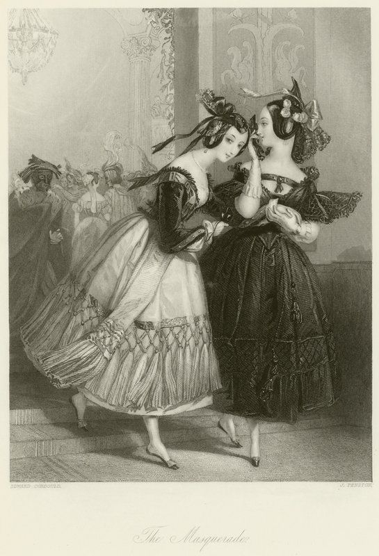 Het gemaskerde bal door Edward Henry Corbould