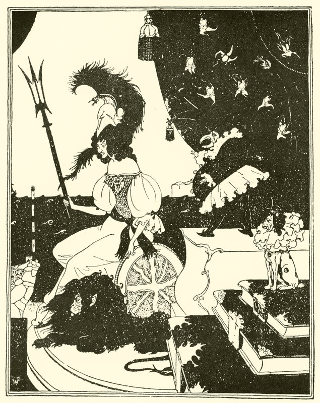 Britannia à la Beardsley door Edward Tennyson Reed