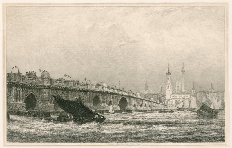 London Bridge door Edward William Cooke