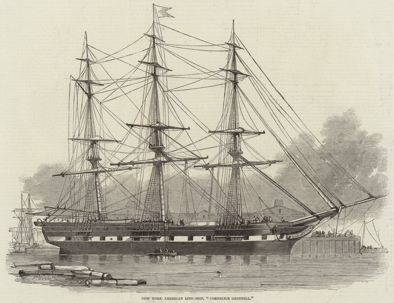 New York American Line-Schip, Cornelius Grinnell door Edwin Weedon