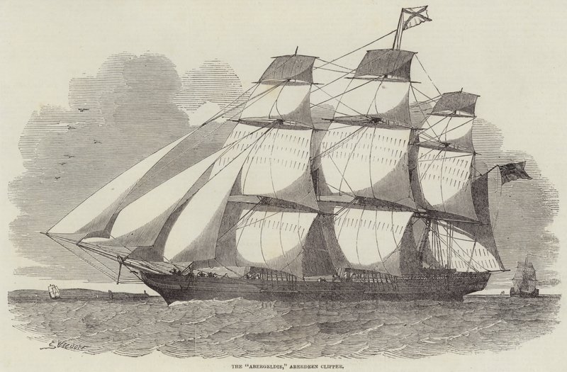 De Abergeldie, Aberdeen Clipper door Edwin Weedon