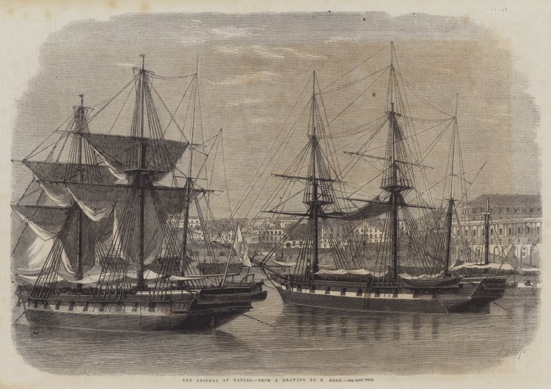 Het arsenaal in Napels door Edwin Weedon