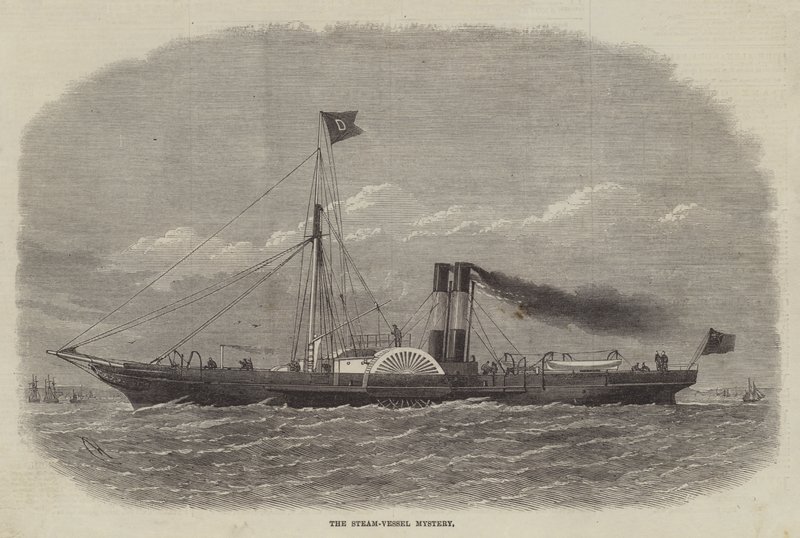 Het stoomschip Mysterie door Edwin Weedon