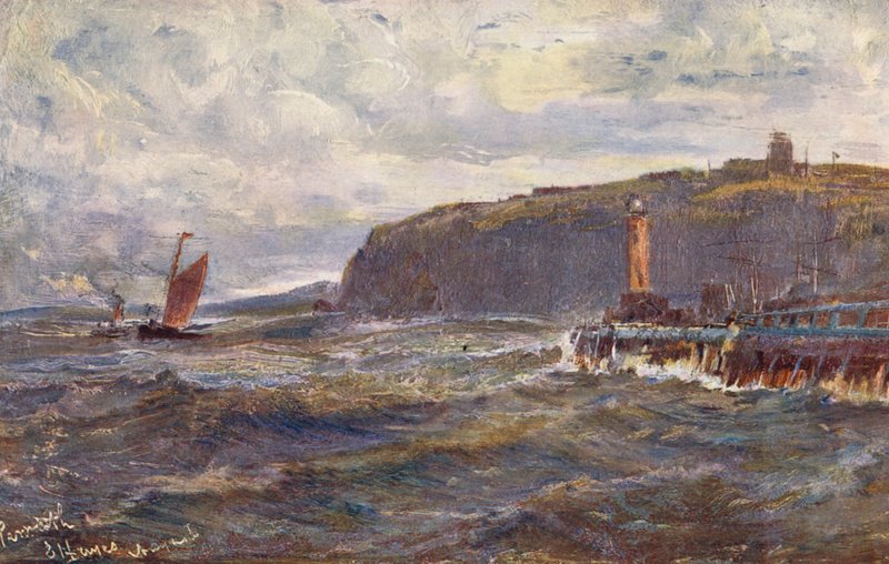 Penarth, Ingang van de Haven van Cardiff door Edwin Hayes