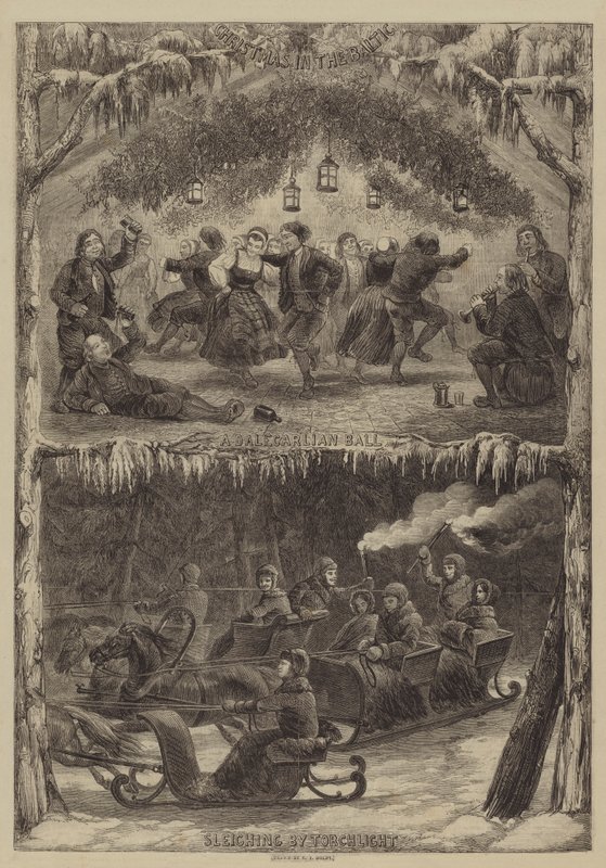 Kerstmis in de Oostzee door Edwin Thomas Dolby
