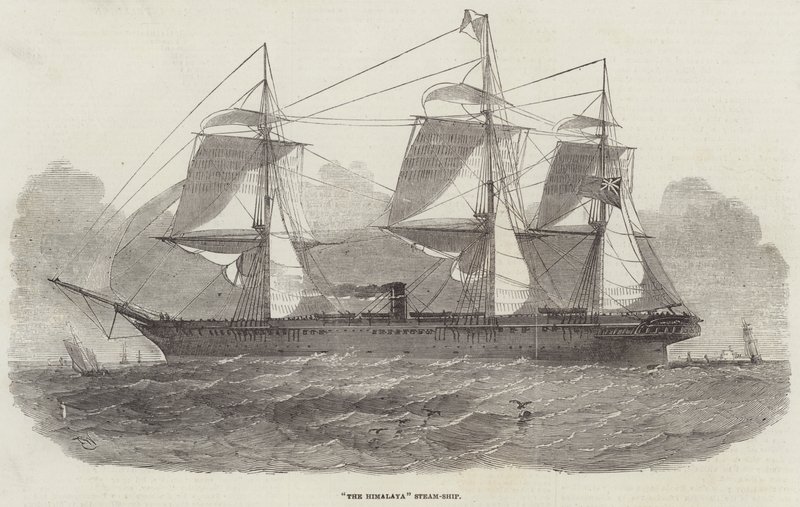 De Himalaya stoomschip door Edwin Weedon