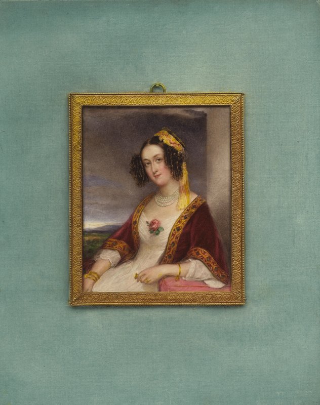 Portret van een onbekende vrouw door Emanuel Thomas Peter
