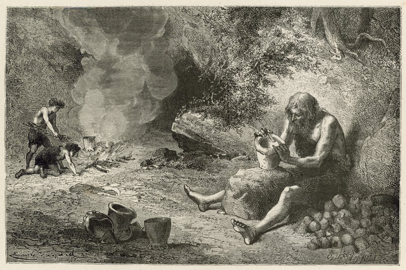 De eerste pottenbakker door Emile Antoine Bayard