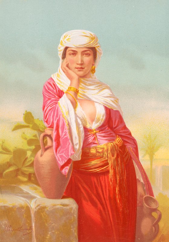 De vrouw van Samaria door Emile Jean Horace Vernet