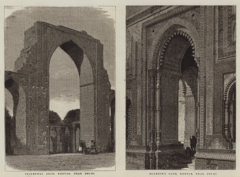 Uitzichten in India door Emile Theodore Therond