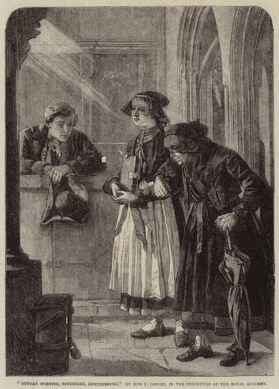 Zondagochtend, Betzingen, Knetensburg door Emily Mary Osborn