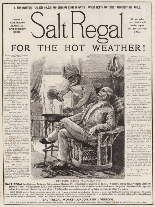 Advertentie, Salt Regal door English School