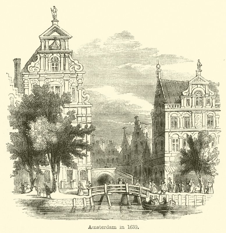 Amsterdam in 1639 door English School