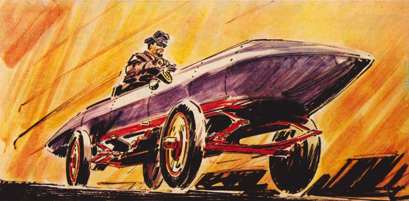 Camille Jenatzys La Jamais Contente, de eerste raceauto met stroomlijn door English School