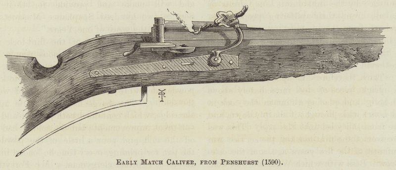 Vroege Match Caliver, uit Penshurst (1590) door English School