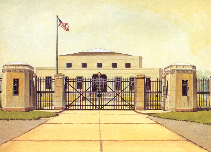 Fort Knox, Verenigde Staten Bullion Depository door English School