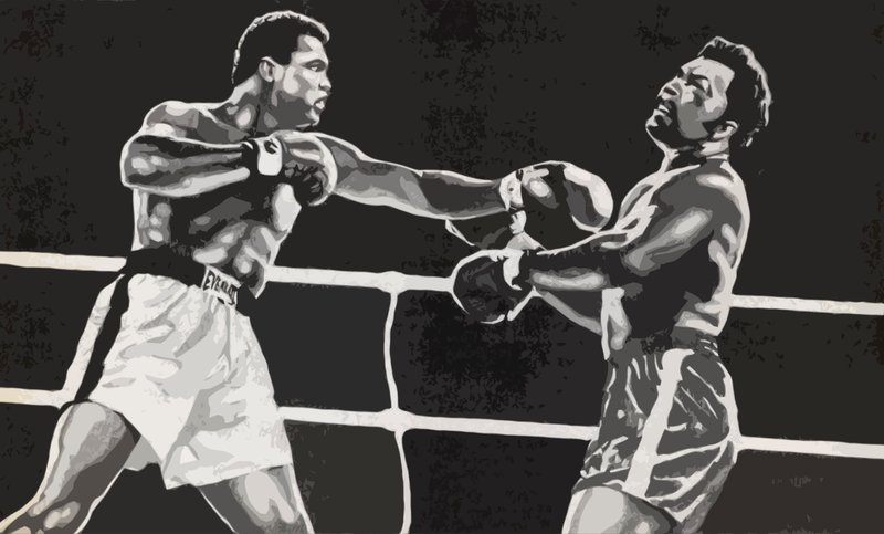 Muhammad Ali verslaat George Foreman door English School
