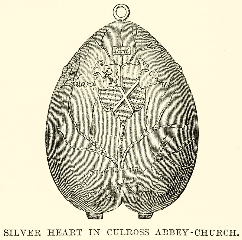 Zilveren Hart in Culross Abbey-Kerk door English School