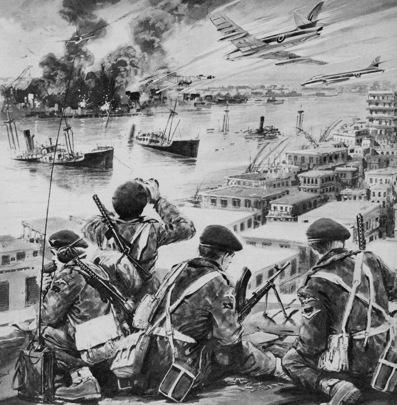 Suezcrisis, 1956 door English School