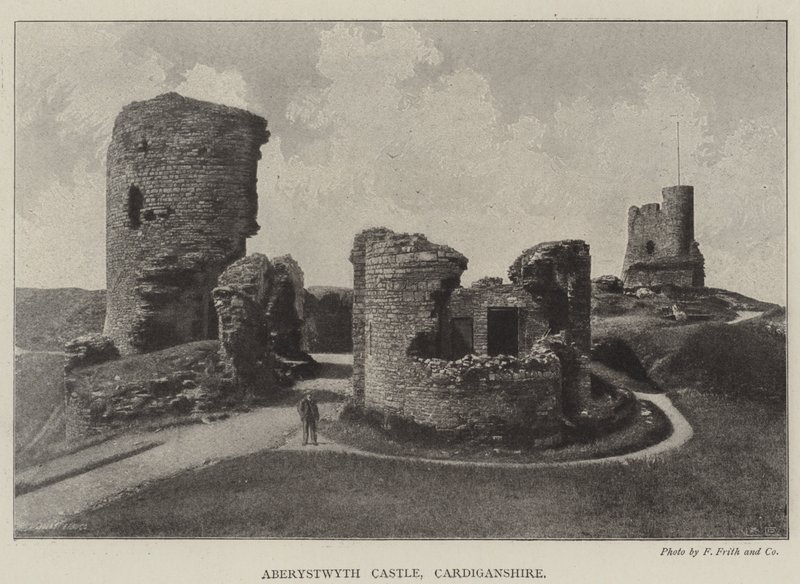 Aberystwyth Kasteel, Cardiganshire door English Photographer