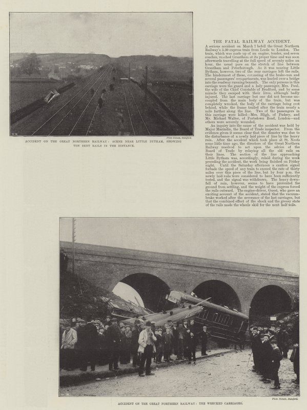 Ongeluk op de Great Northern Railway door English Photographer
