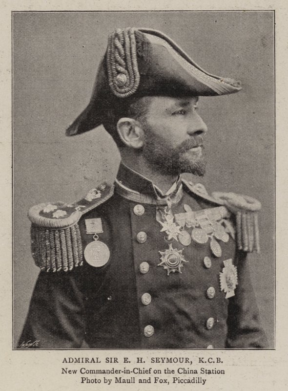 Admiraal Sir E H Seymour, KCB door English Photographer