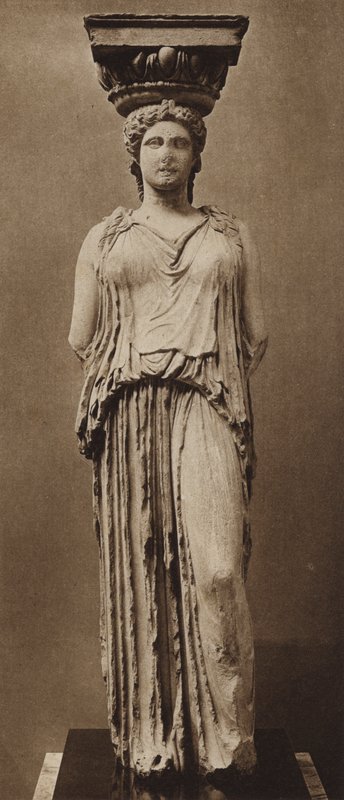 Kariatide van het Erechtheion door English Photographer