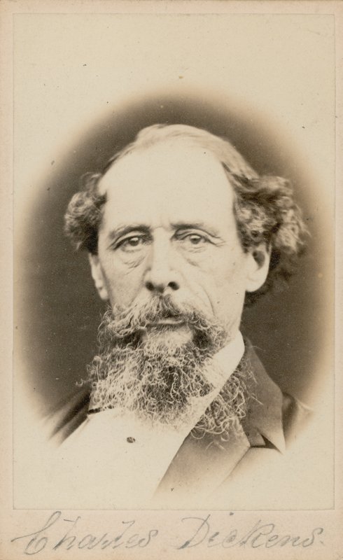 Charles Dickens door English Photographer