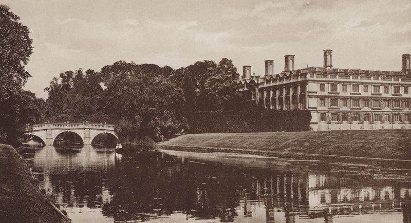 Clare College en Brug, Cambridge door English Photographer