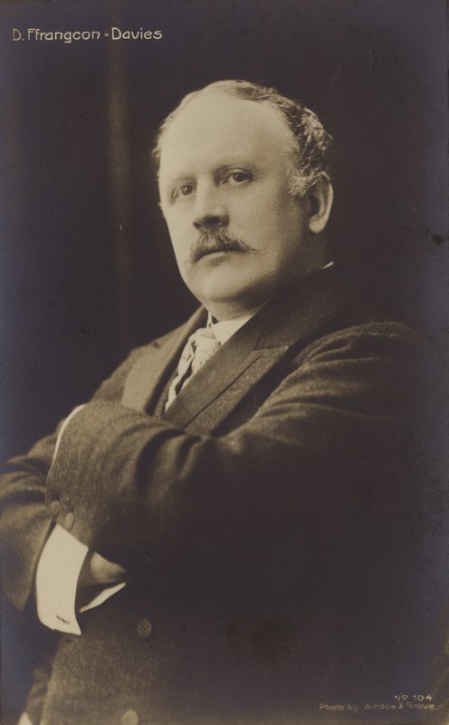 David Ffrangcon-Davies, Welshe baritonzanger (1855-1918) door English Photographer
