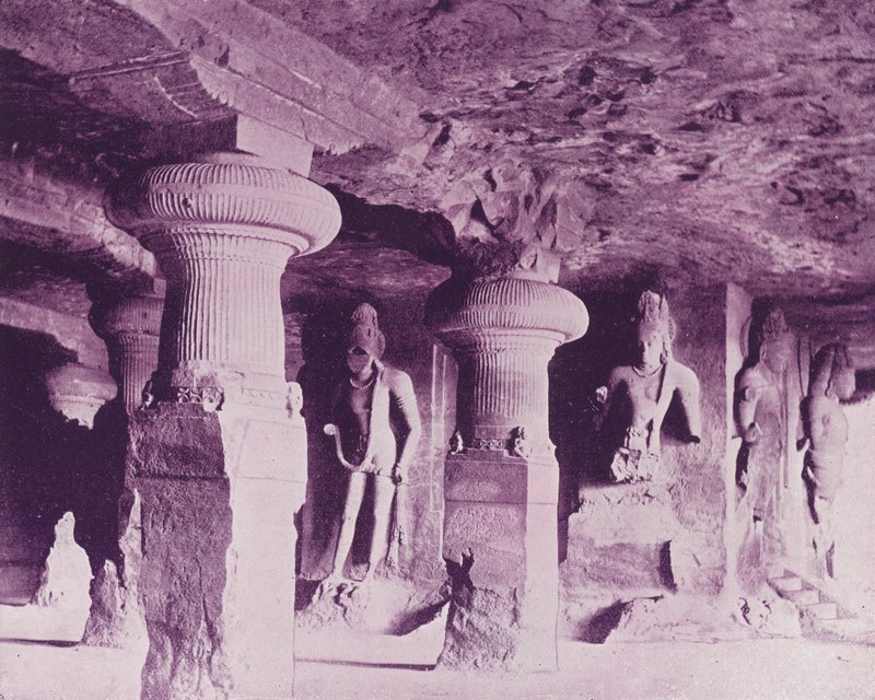 Elephanta Grotten, Bombay door English Photographer