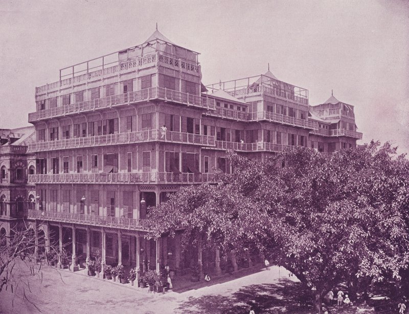 Esplanade (Watsons) Hotel, Bombay door English Photographer
