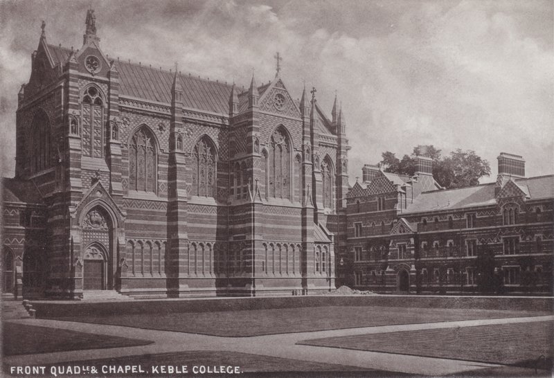 Voorkant Binnenplaats en Kapel, Keble College door English Photographer