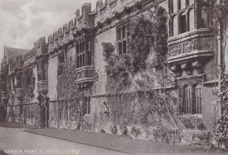 Tuin Voorkant St Johns College door English Photographer