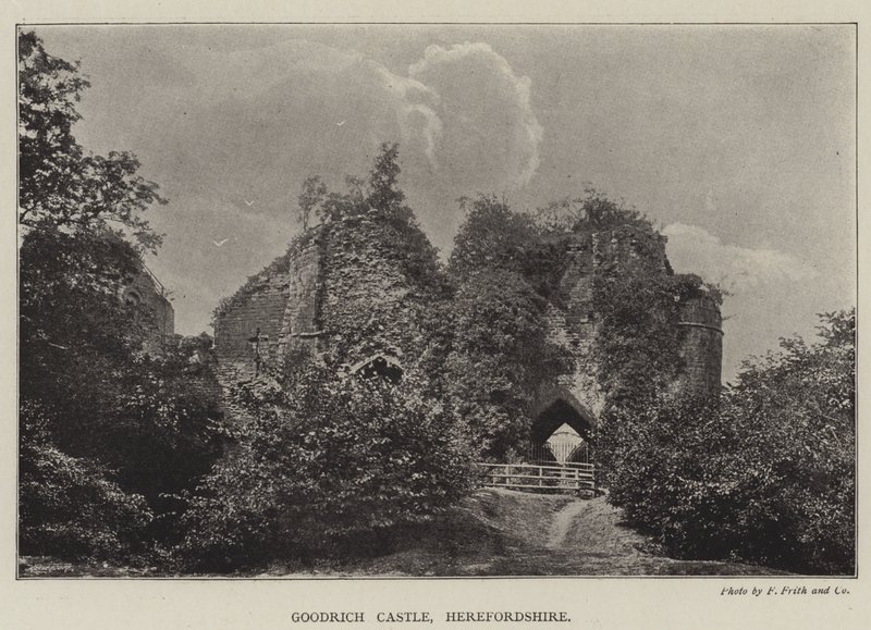 Kasteel Goodrich, Herefordshire door English Photographer