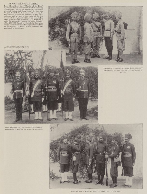 Indiase troepen in China door English Photographer
